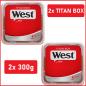 Preview: 2x West Red Tabak Titan Box 300g Volumentabak Stopftabak West Rot Eimer