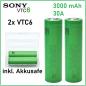 Preview: 2x SONY VTC6 Akku | 18650 Li-Ion Akku | 3000-3120 mAh 30A E-Zigaretten Akkus inklusive Akkubox