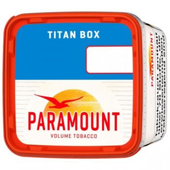 2x Paramount Titan Box 340g Volumentabak Stopftabak + 1000 Hülsen + 5 Feuerzeuge