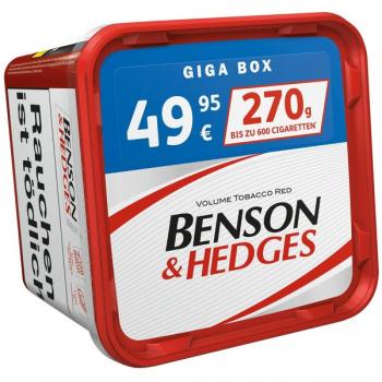 2x Benson & Hedges 270g Giga Box Volumentabak + 1000 Hülsen + 5 Feuerzeuge