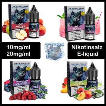 Frozen OWL Nikotinsalz E-Liquid 10ml für Pod System Nikotinsalzliquid 10mg 20mg