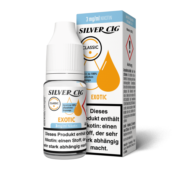 10x Silver Cig Premium E-Liquid Ver. Sorten 0/3/6/9mg Nikotin