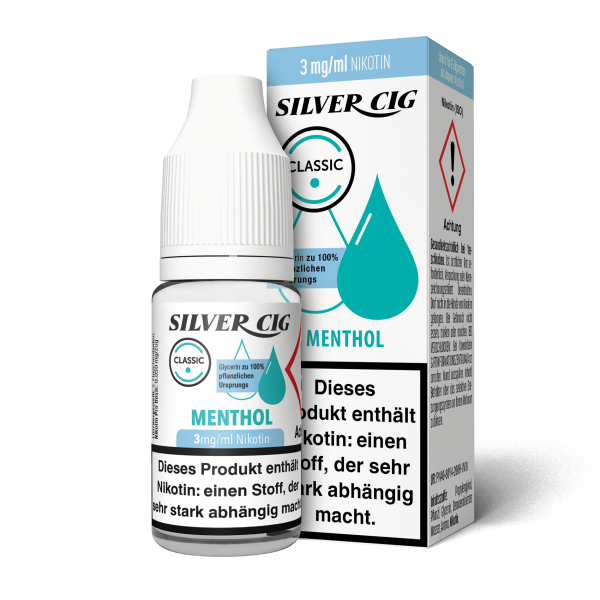 10x Silver Cig Premium E-Liquid Ver. Sorten 0/3/6/9mg Nikotin