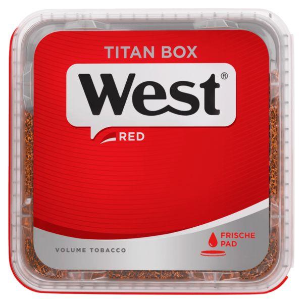 2x West Red Tabak Titan Box 300g Volumentabak Stopftabak West Rot Eimer