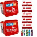 2x Winston 300g Titan Box Volumentabak Stopftabak + 1000 Hülsen + 5 Feuerzeuge